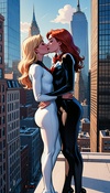 Kissing High Spidey-Style