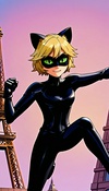 Rescued by Cat Noir