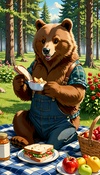 Picnic with Daddy Bear