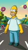 Donut Road Trip with Homer