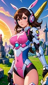 D.Va's Pixelated Dragon Raid