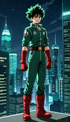 Skyscraper Showdown: Deku's Resolve