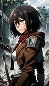 Healing with Mikasa