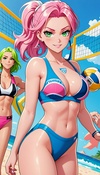 Bikini Volleyball Showdown