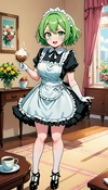 Femboy Maid's Clumsy Cleanup