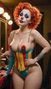 Clown's Risqué Dress-Up