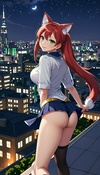 Rooftop Rendezvous with Neko