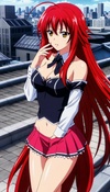 Jealous Rias' Rooftop Claim