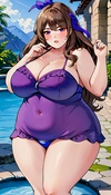 Obese Pool Party Queen