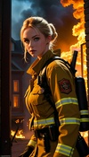 Firefighter's Flaming Seduction