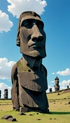 Moai Staring Contest