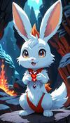 A Wild Tera Scorbunny In Pokemon Violet