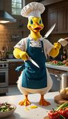 Duck With Knife