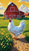 Hen Mimics Farmhand