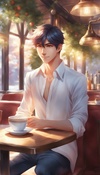 Model's Cafe Seduction