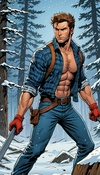 Chopping Wood with Wolverine