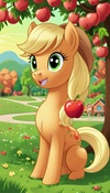 Harvest Race with Applejack