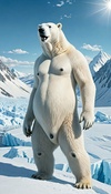 Pregnant Polar Bear's Pal