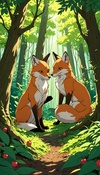 Foxes' Berry Duel