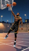 Shooting Hoops with LeBron