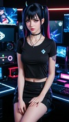 Goth GF's Gaming Marathon