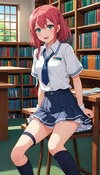 Clumsy Girl's Library Encounter