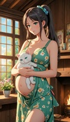 Pregnant Neko's Comfort