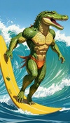 Surf the Speedo Croc