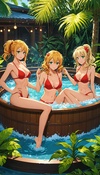 Hot Tub Triplets Tease