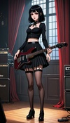 Goth Guitar Ballbusting