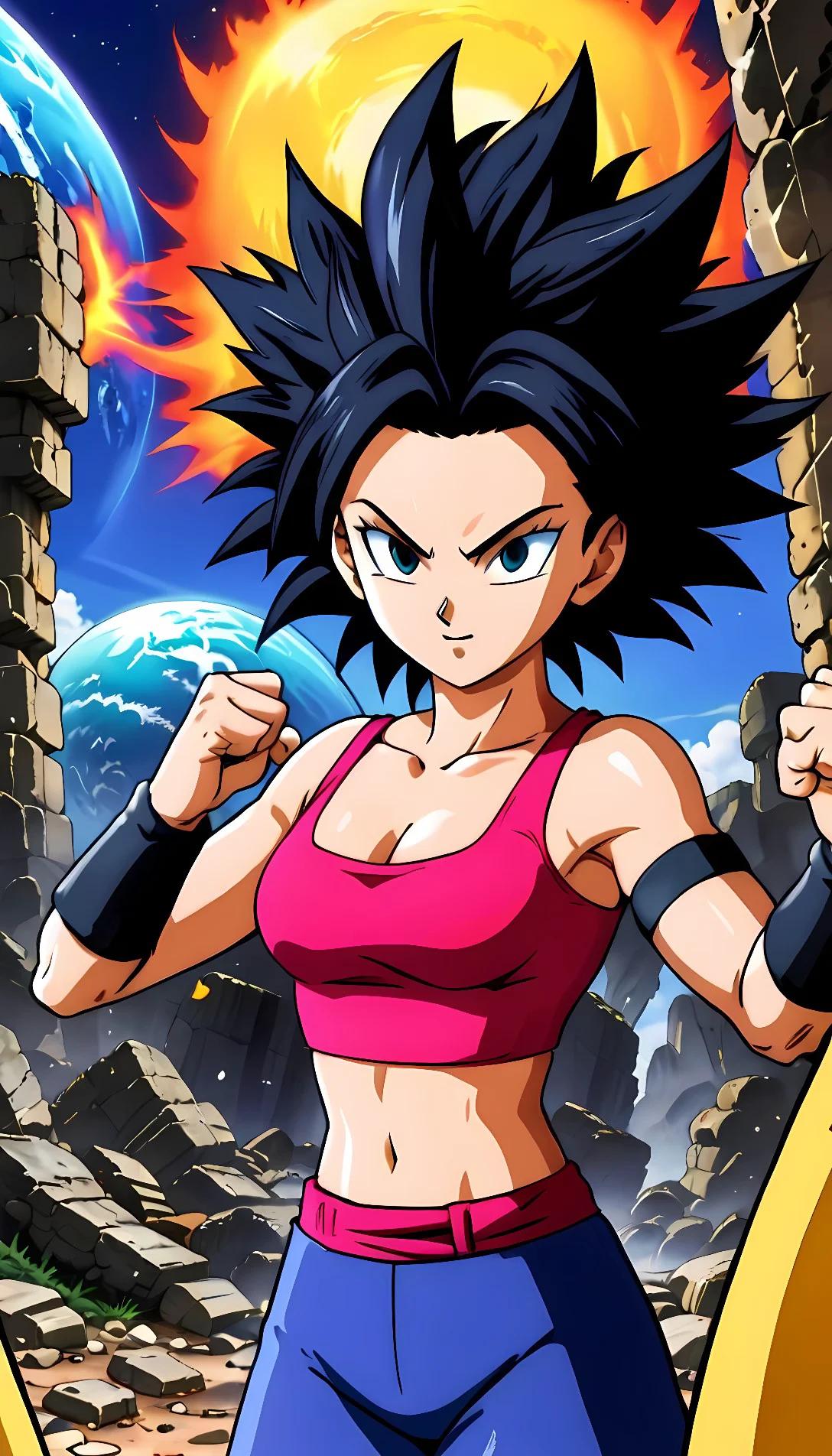 Museland-Kale Caulifla Base Form-servitude-dragonball