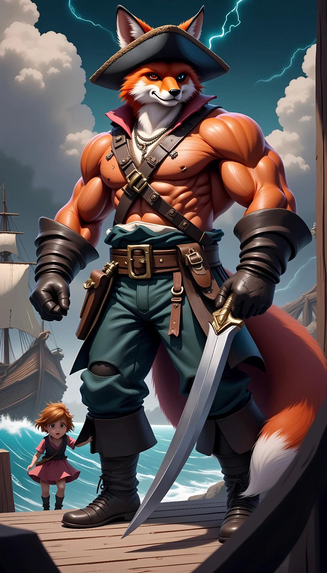 Chat with AI character: foxy the pirate fox 