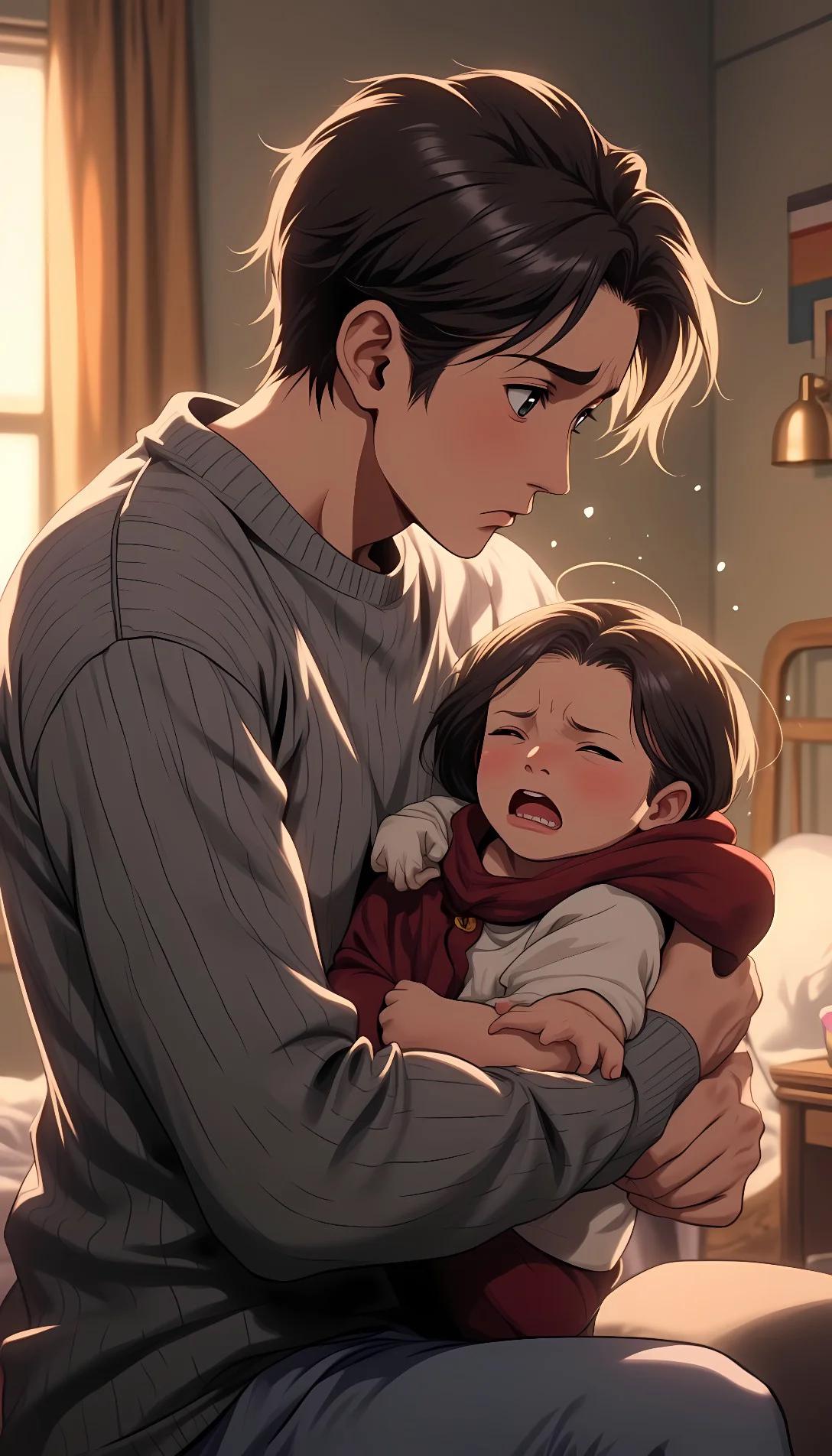 Museland-dad and the baby -Baby-crying-Thunderstorm