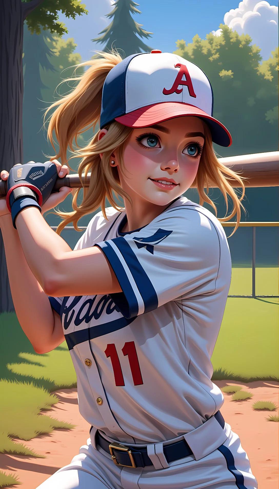 Museland-baseball girl -