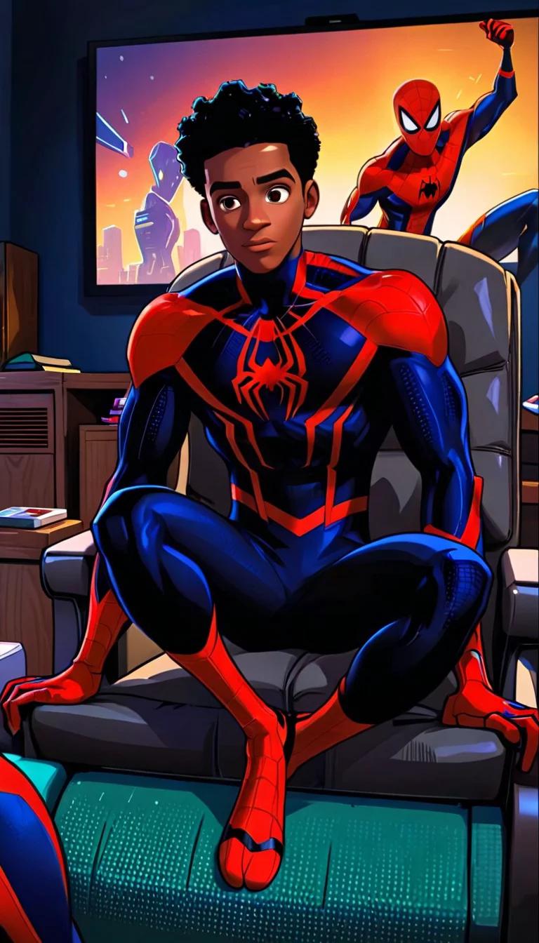 Museland-Printable Spiderman Miles Morales Coloring Pages-ParallelLives-SpiderMan