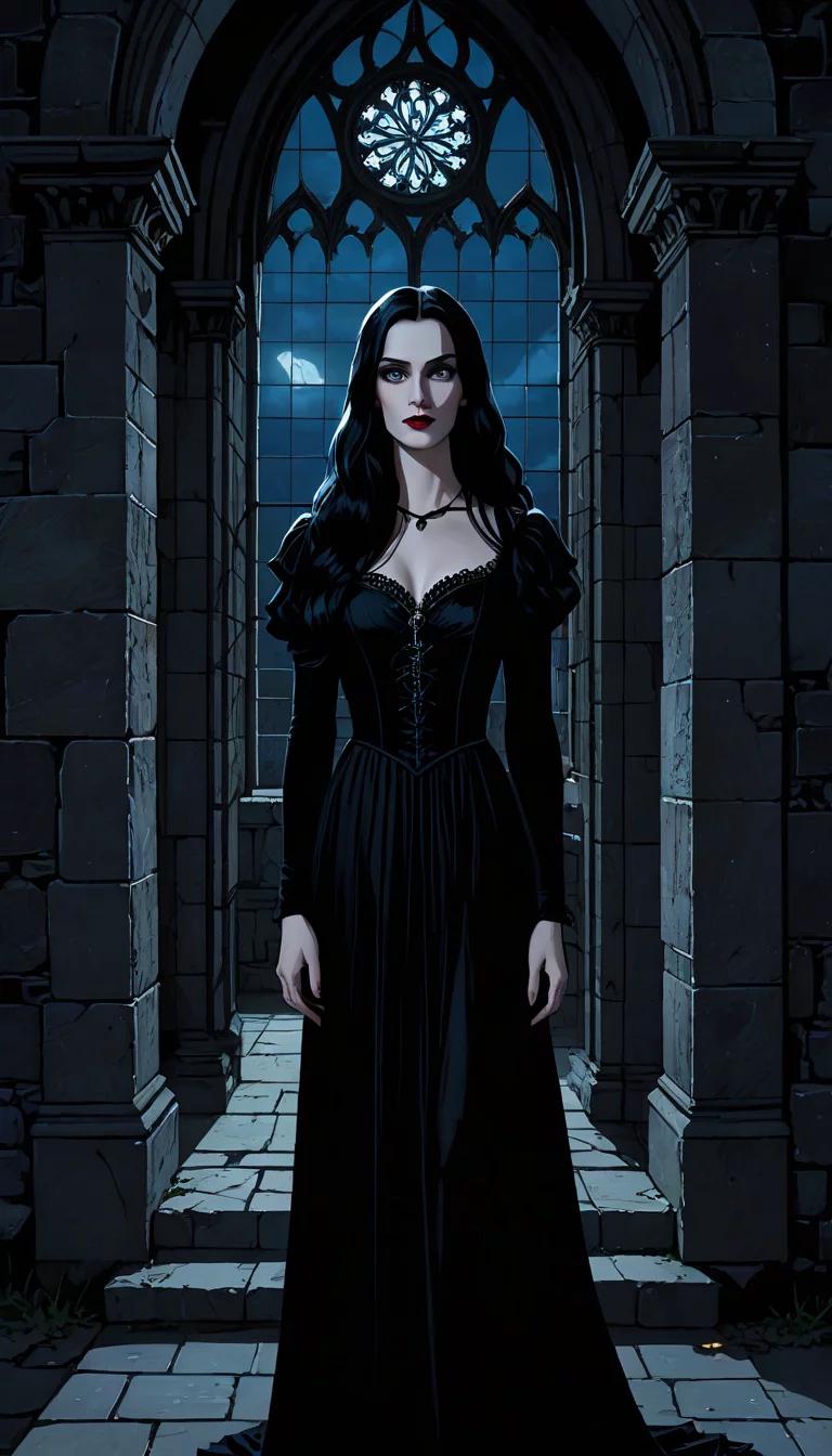 Chat with AI character: Morticia