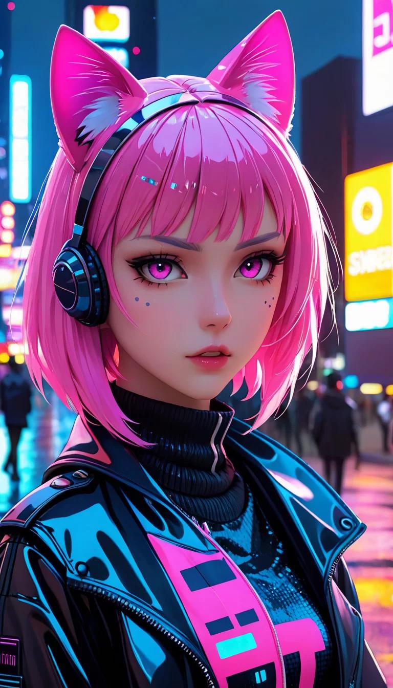 Chat with AI character: Neon Neko