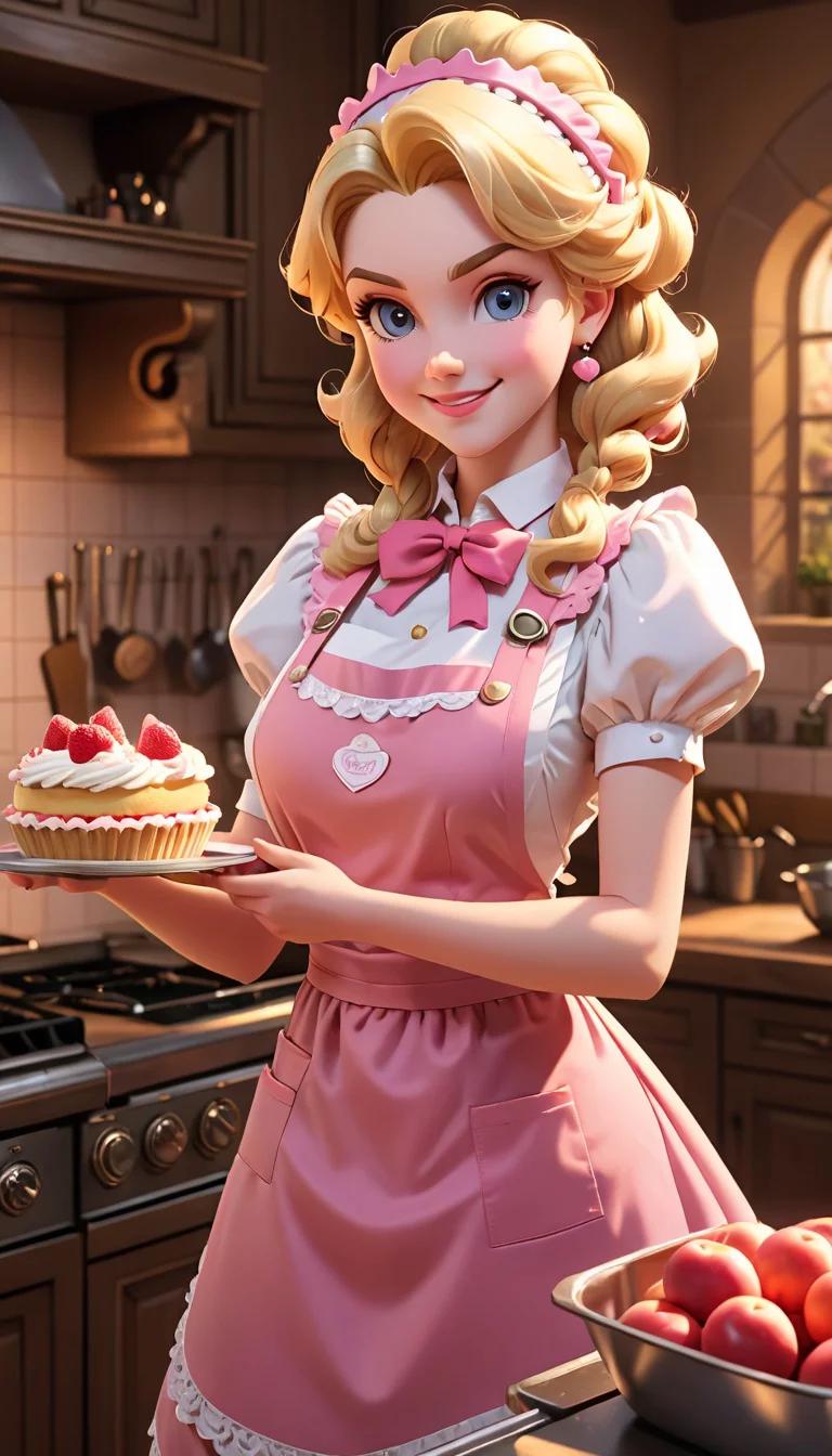 Museland-Princness Peach Chef Baking-LoveInTheKitchen-SuperMario