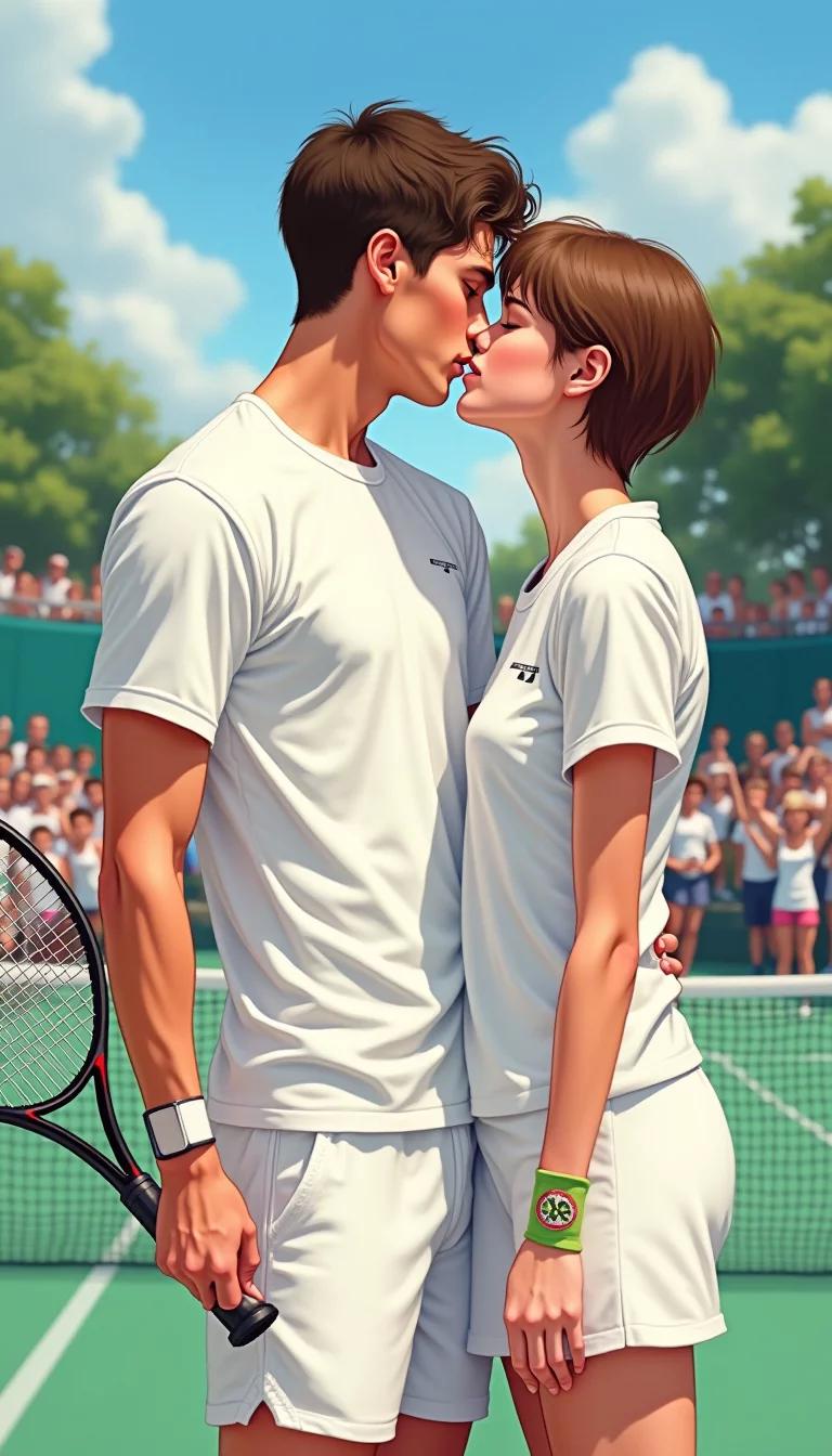 Museland-Tennis Players Kissing Their Partners-ForcedProximity