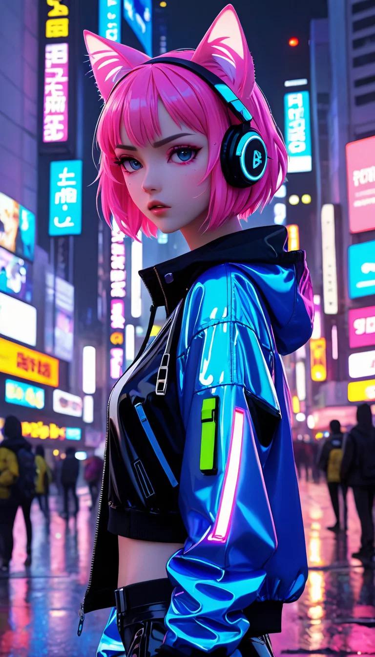 Chat with AI character: Neon Neko