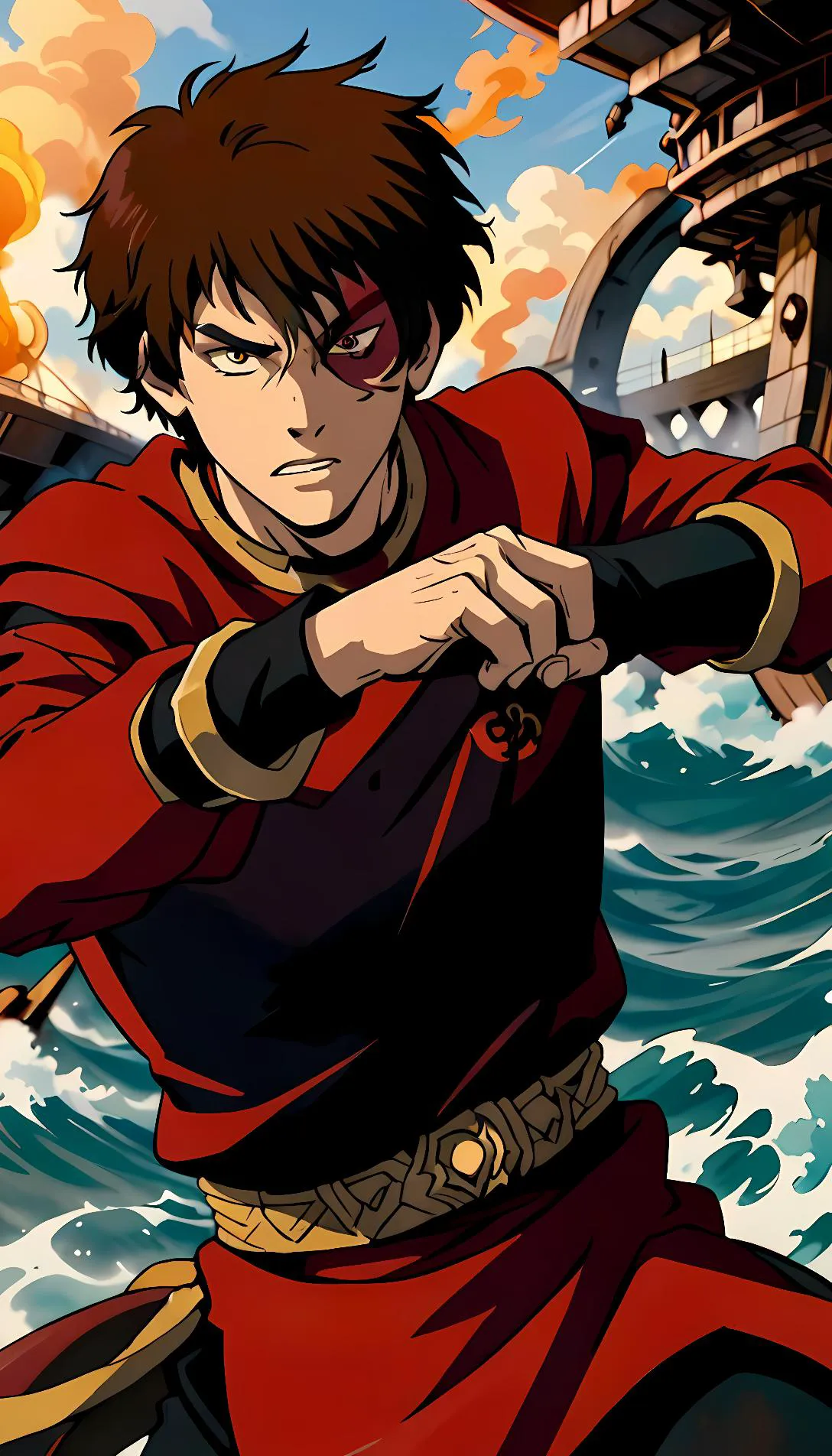 Museland-help zuko fight his dad on sozin comet-