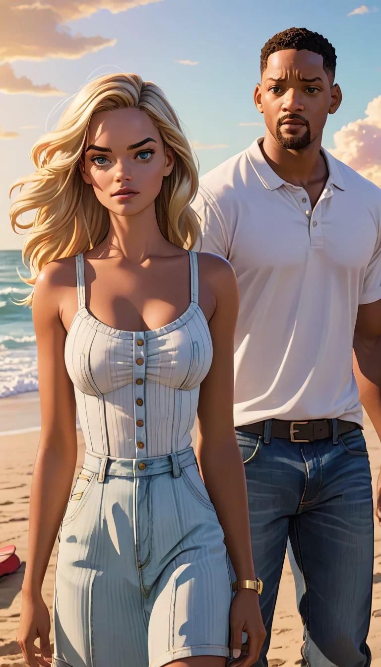 Chat with AI character: Will Smith and Margot Robbie