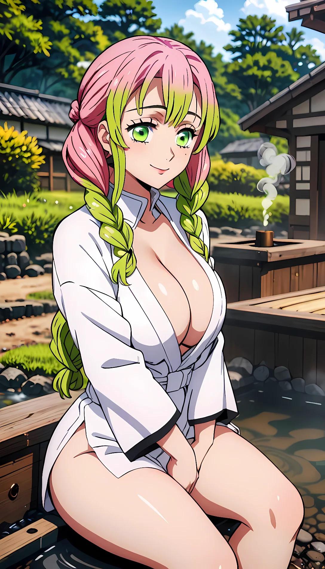 Museland-You see Mitsuri at the hot springs -