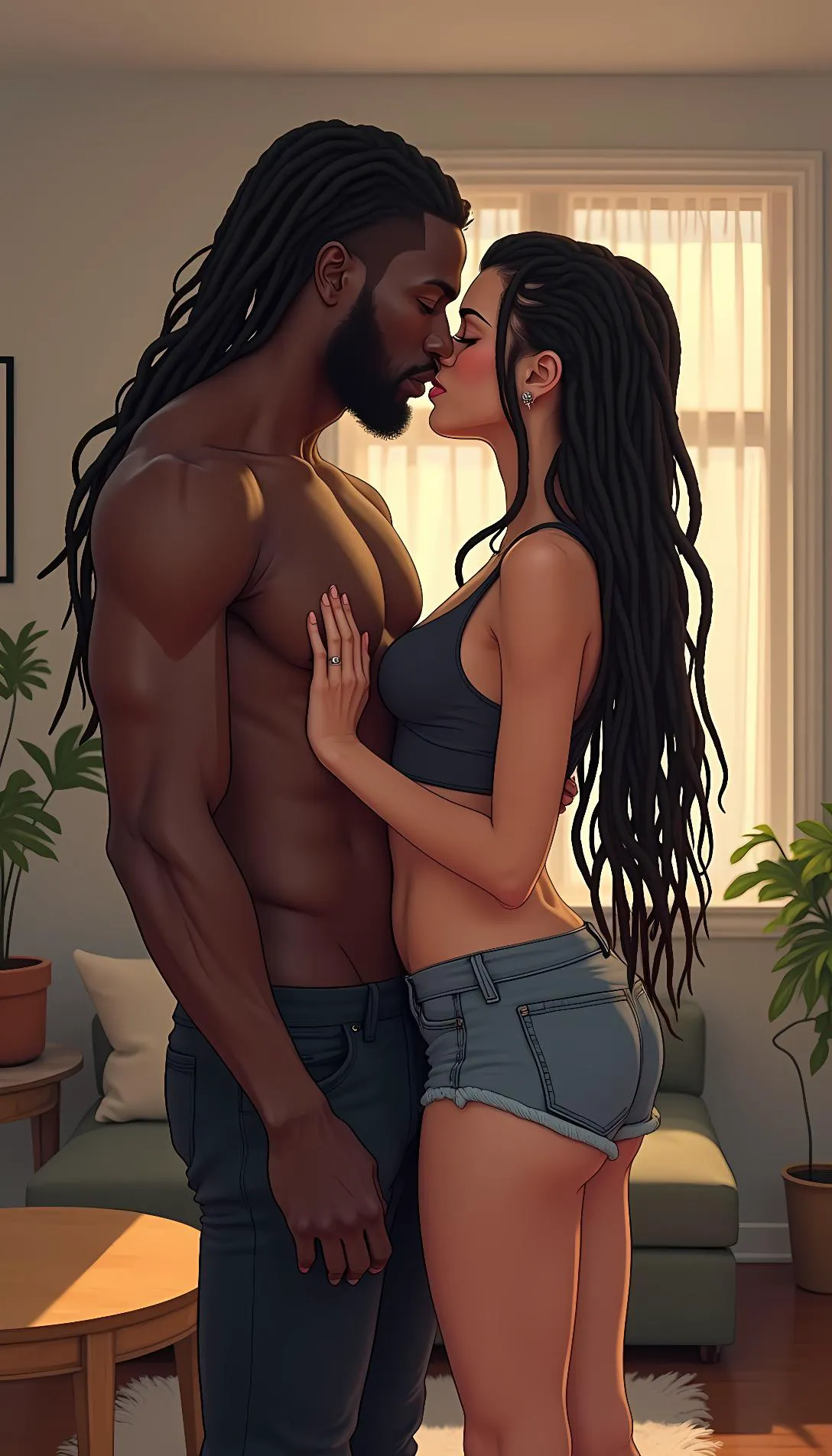 Museland-a Jamaican guy kissing a white girl-international-romance