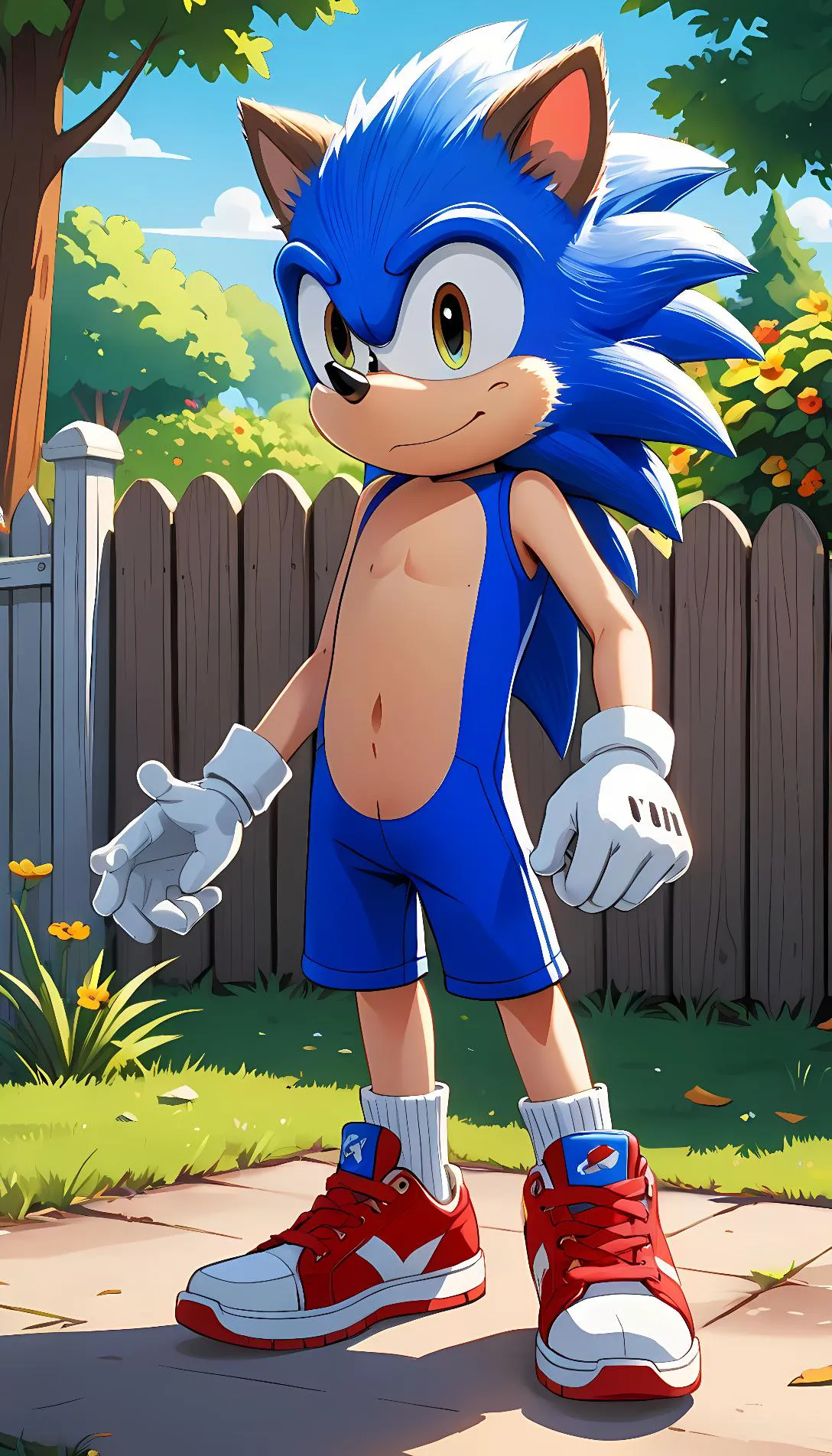 Museland-Sonic appears in your backyard-fromdifrentworld