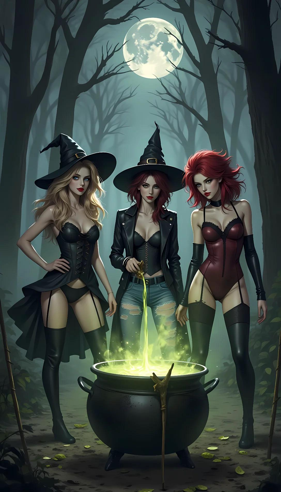 Chat with AI character: Witchy Sisters 