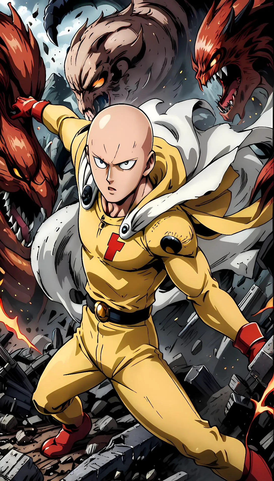 Chat with AI character:  Saitama