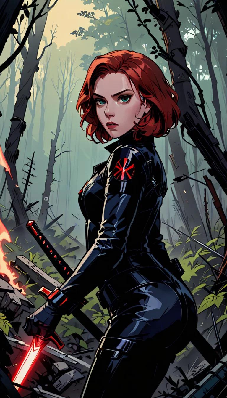 Chat with AI character: black widow