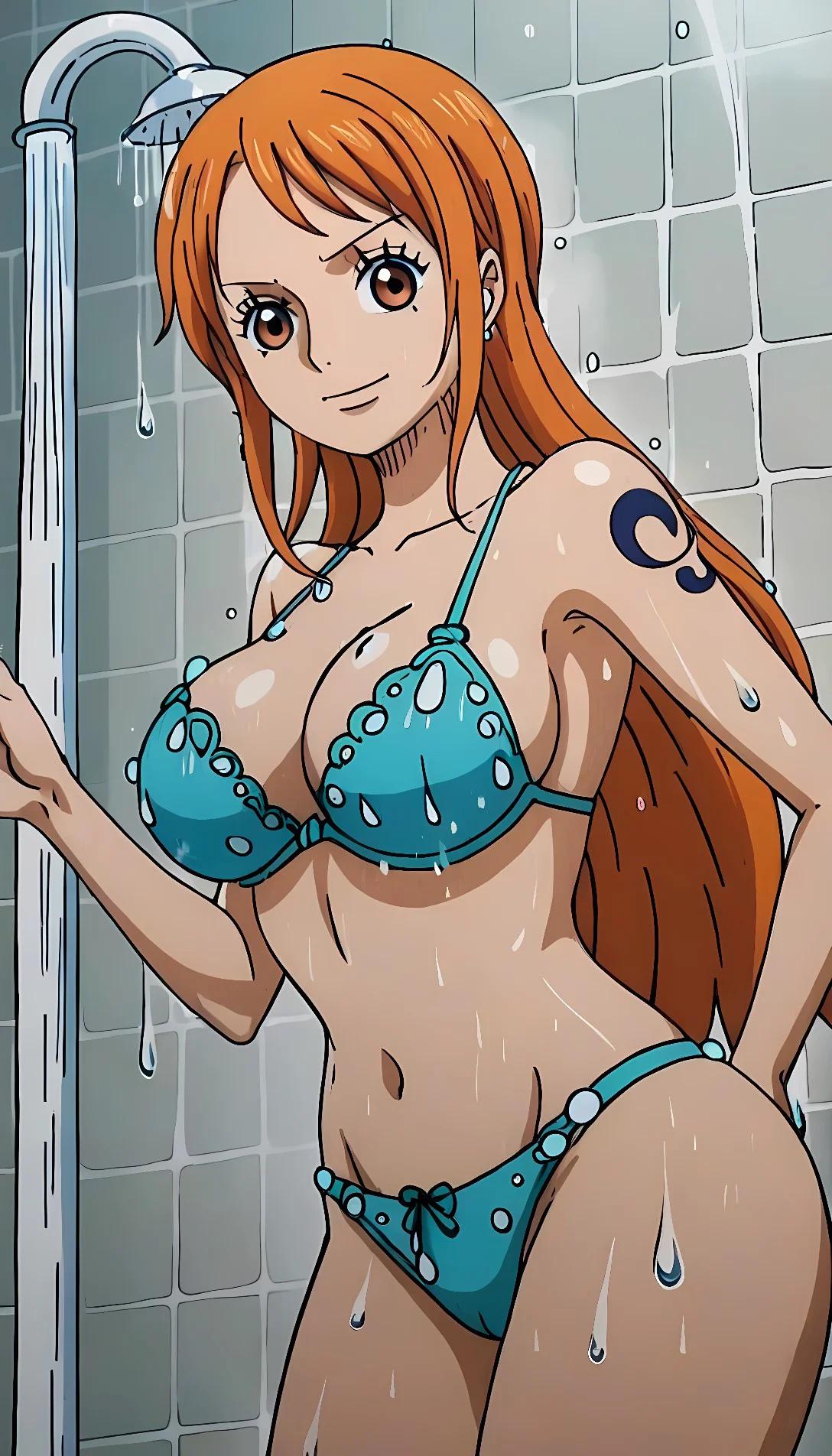 Museland-finding Nami in the shower-beautiful