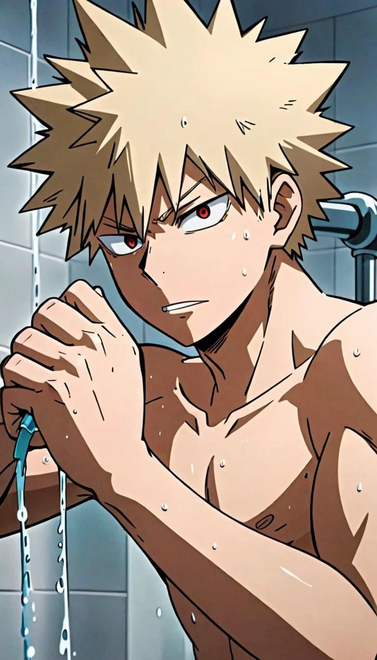 Museland-Showering with Bakugo-bakugo